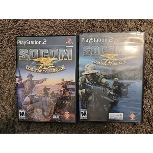SOCOM 1 2, US Navy‎ Seals Sony PS2 Playstation 2 Tactical Game Bundle